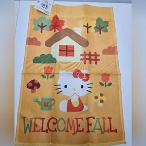 Hello kitty garden flag decoration
